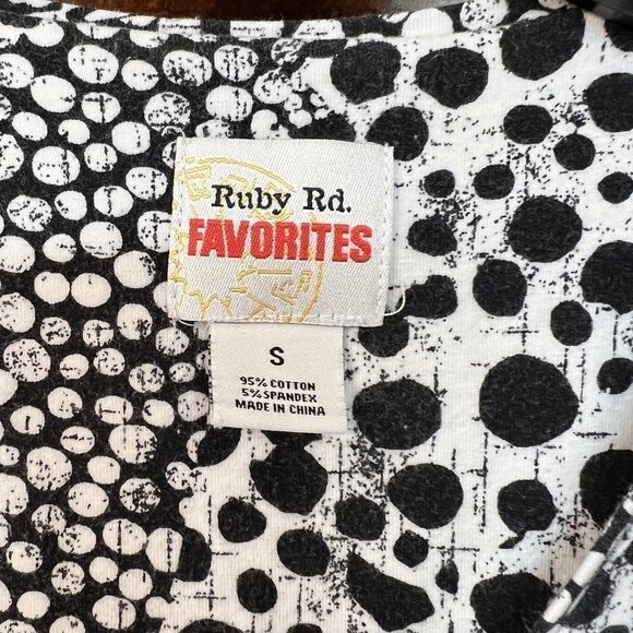 Ruby Rd. Favorites Women's 3/4 Sleeve V Neck‎ Cotton Knit Sz S EUC - Picture 4 of 9